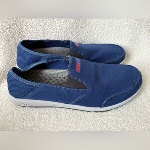 XTRATUF Yellowtail Royal Blue Canvas Slip On Boat Shoes Mens Size 12